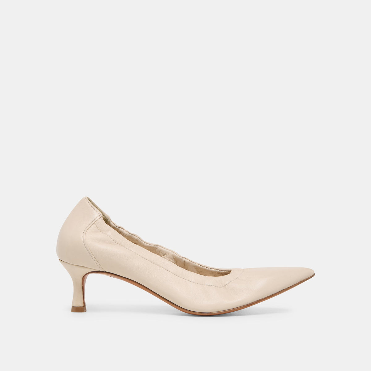 Dolce Vita SHOES Celtin Off White Leather Heels
