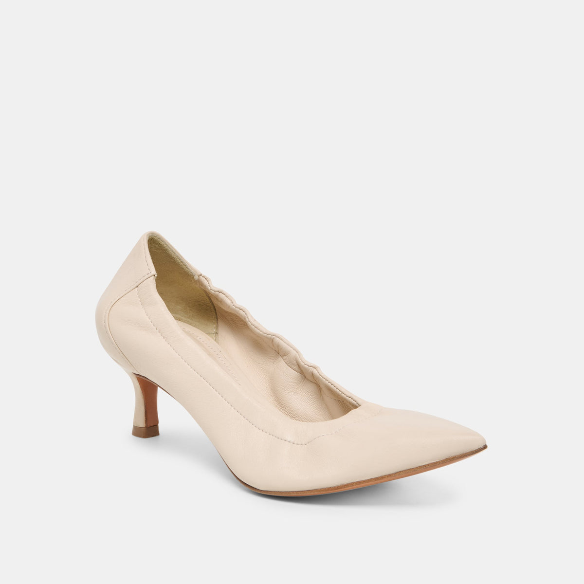 Dolce Vita SHOES Celtin Off White Leather Heels