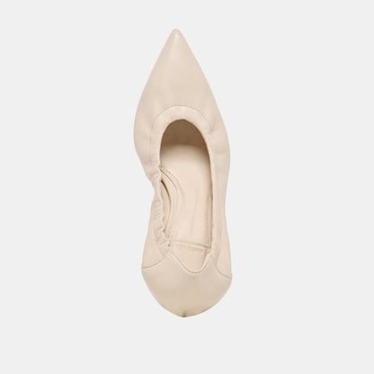 Dolce Vita SHOES Celtin Off White Leather Heels