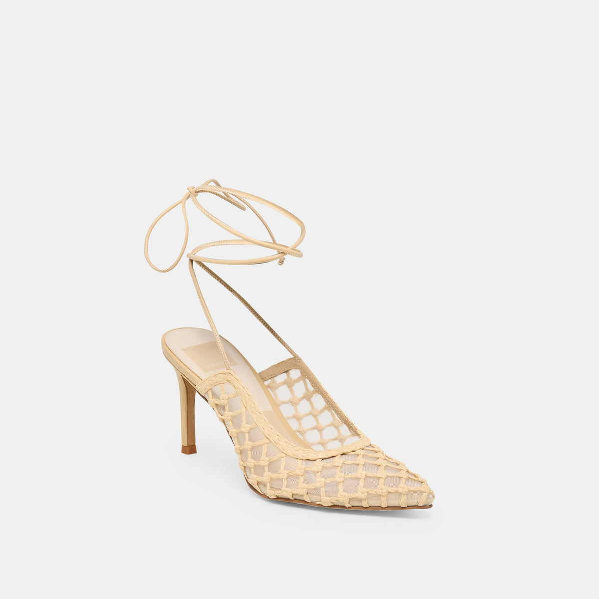 Dolce Vita SHOES Yael Lt Natural Woven Raffia Heels