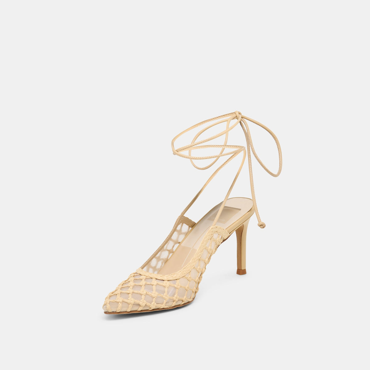 Dolce Vita SHOES Yael Lt Natural Woven Raffia Heels