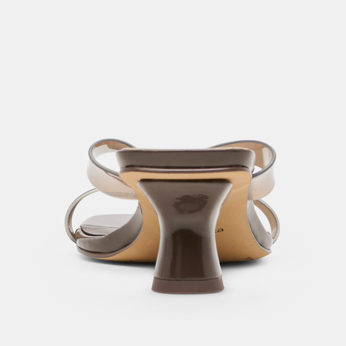 Dolce Vita SHOES Brevel Vinyl Wide Dk Brown Jelly Heels
