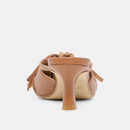 Dolce Vita SHOES Rosaly Chestnut Leather Heels