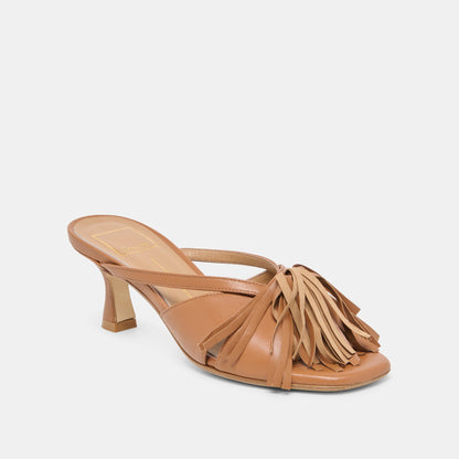 Dolce Vita SHOES Rosaly Chestnut Leather Heels