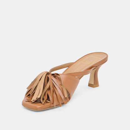 Dolce Vita SHOES Rosaly Chestnut Leather Heels