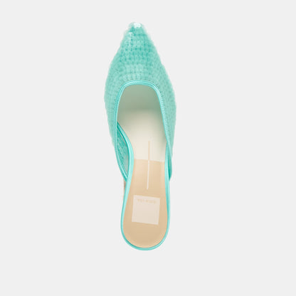 Dolce Vita SHOES Cleo Sequin Aqua Sequin Heels