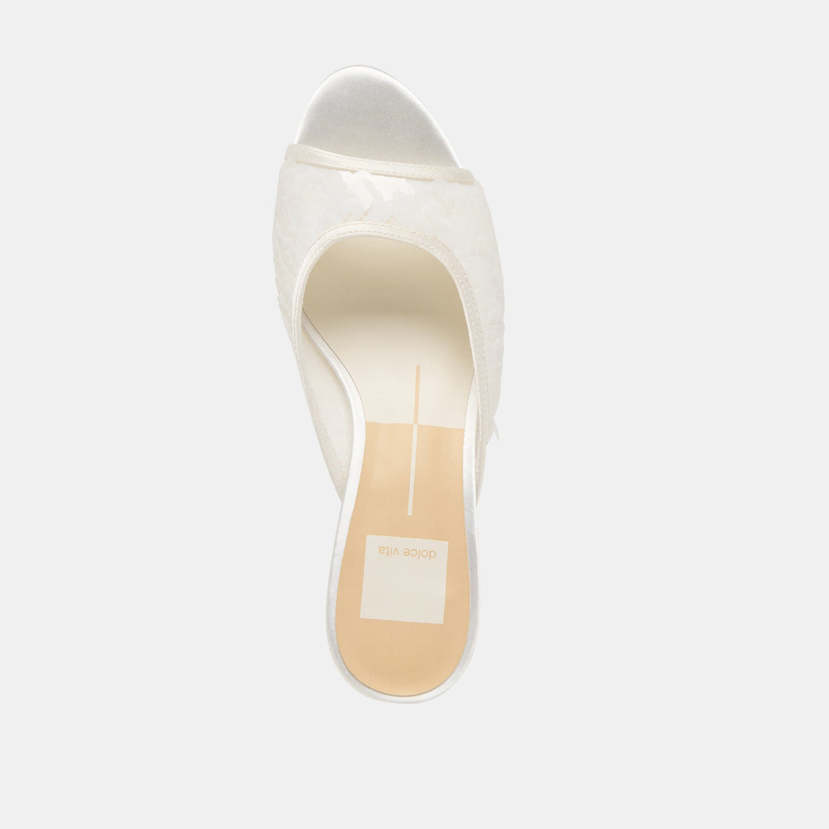 Dolce Vita SHOES Inga Off White Satin Heels