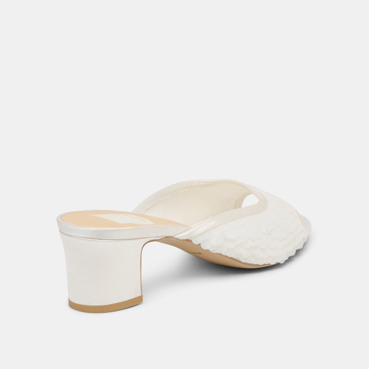 Dolce Vita SHOES Inga Off White Satin Heels