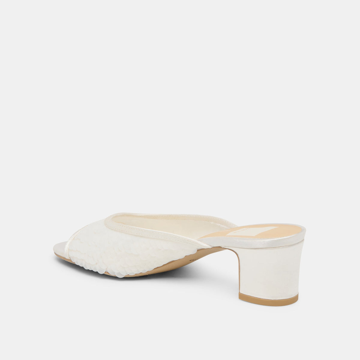 Dolce Vita SHOES Inga Off White Satin Heels