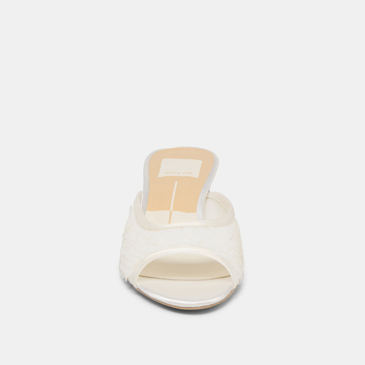 Dolce Vita SHOES Inga Off White Satin Heels