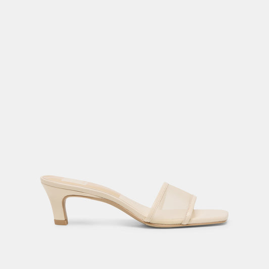 Dolce Vita SHOES Rexa Mesh Creme Mesh Heels