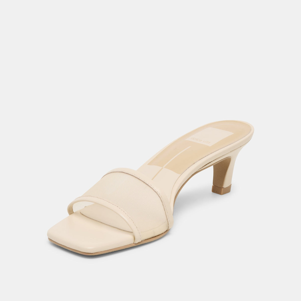 Dolce Vita SHOES Rexa Mesh Creme Mesh Heels