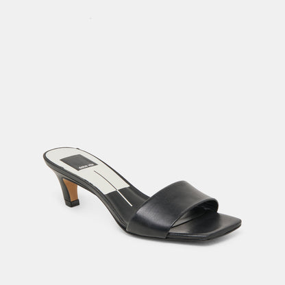 Dolce Vita SHOES Rexa Black Leather Heels