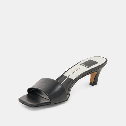 Dolce Vita SHOES Rexa Black Leather Heels
