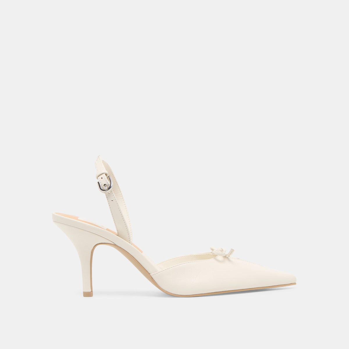 Dolce Vita SHOES Hamya White Leather Heels