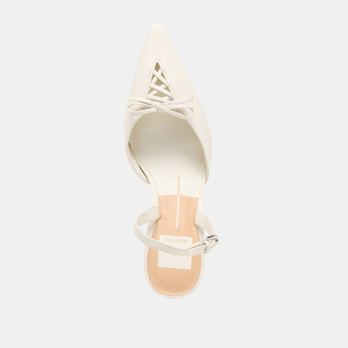 Dolce Vita SHOES Hamya White Leather Heels
