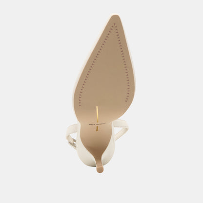 Dolce Vita SHOES Hamya White Leather Heels