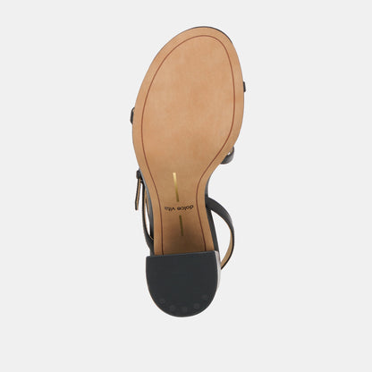 Dolce Vita SHOES Faye Black Leather Heels