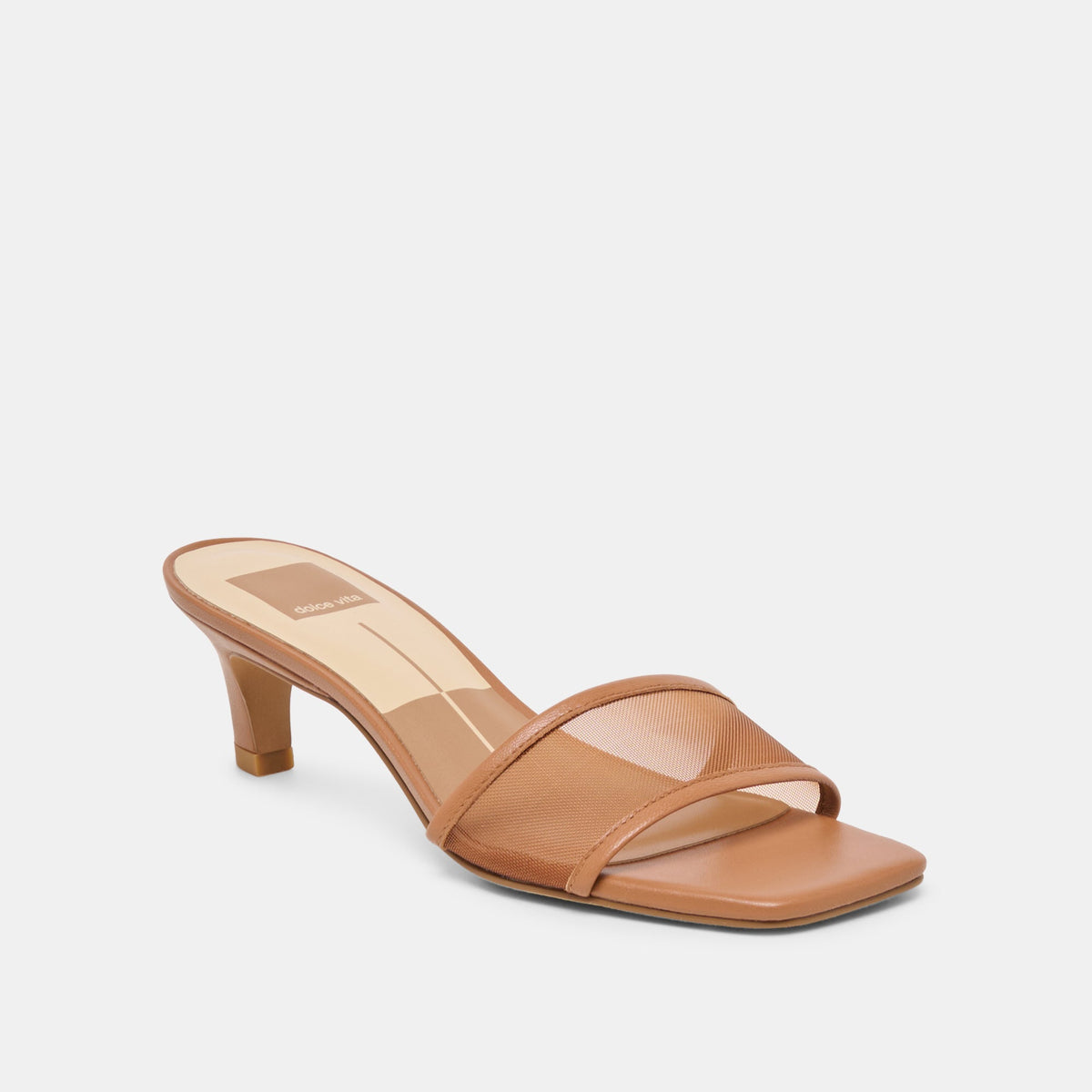 Dolce Vita SHOES Rexa Mesh Caramel Mesh Heels
