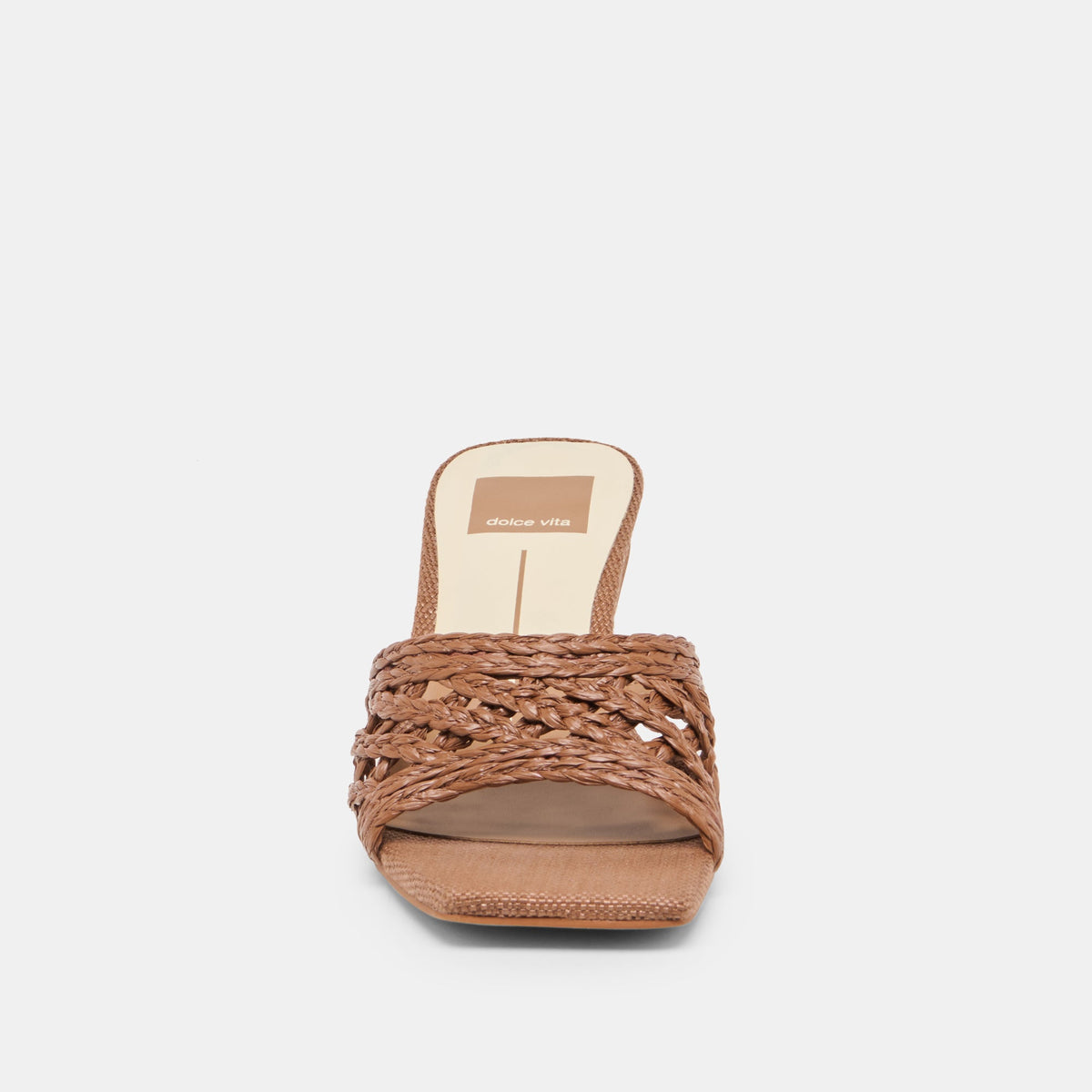 Dolce Vita SHOES Bowen Cognac Raffia Heels