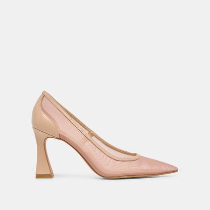 Dolce Vita SHOES Malory Lt Tan Mesh Heels