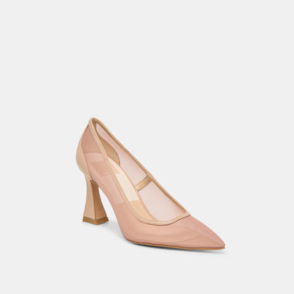 Dolce Vita SHOES Malory Lt Tan Mesh Heels