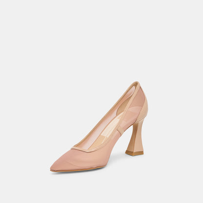 Dolce Vita SHOES Malory Lt Tan Mesh Heels