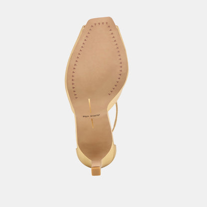 Dolce Vita SHOES Serlo Gold Crinkle Patent Heels