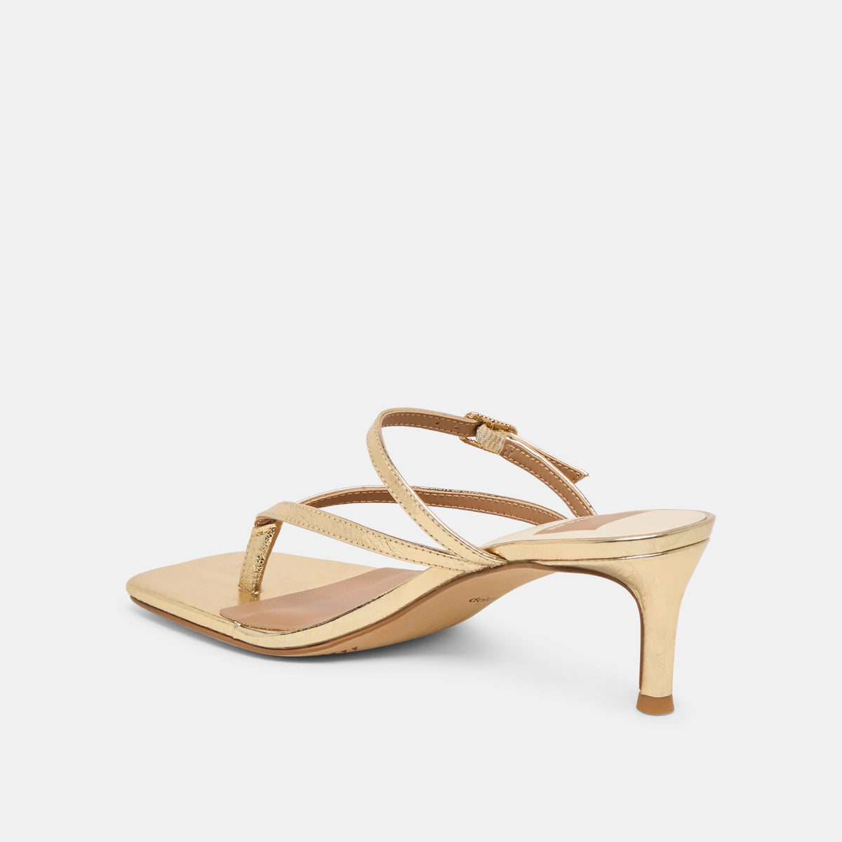 Dolce Vita SHOES Biaga Gold Distressed Leather Heels