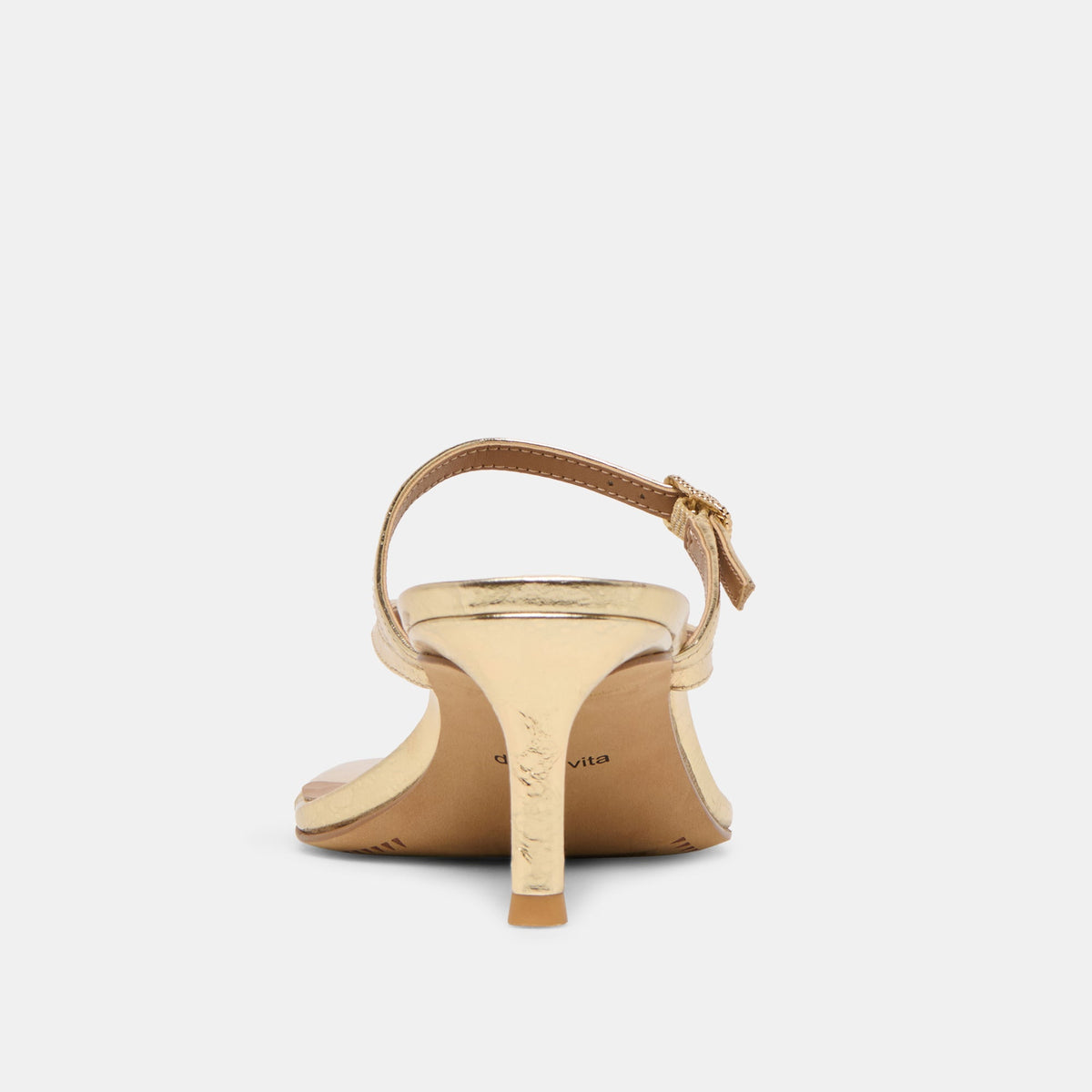 Dolce Vita SHOES Biaga Gold Distressed Leather Heels