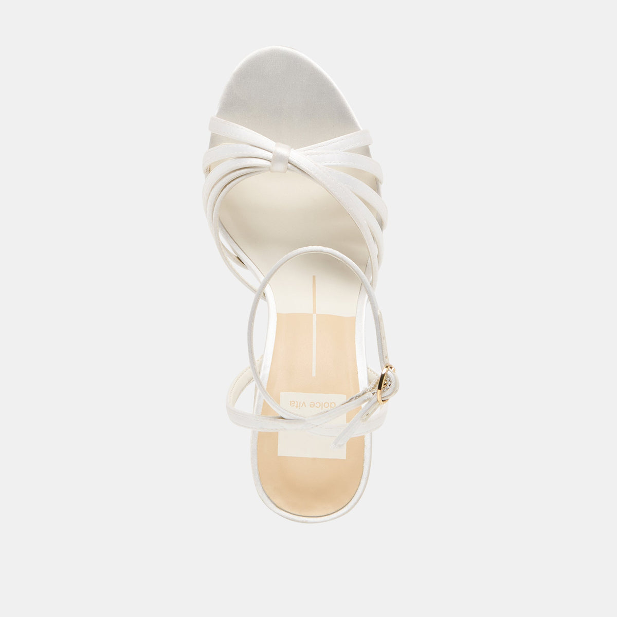 Dolce Vita SHOES Ronica True White Satin Heels