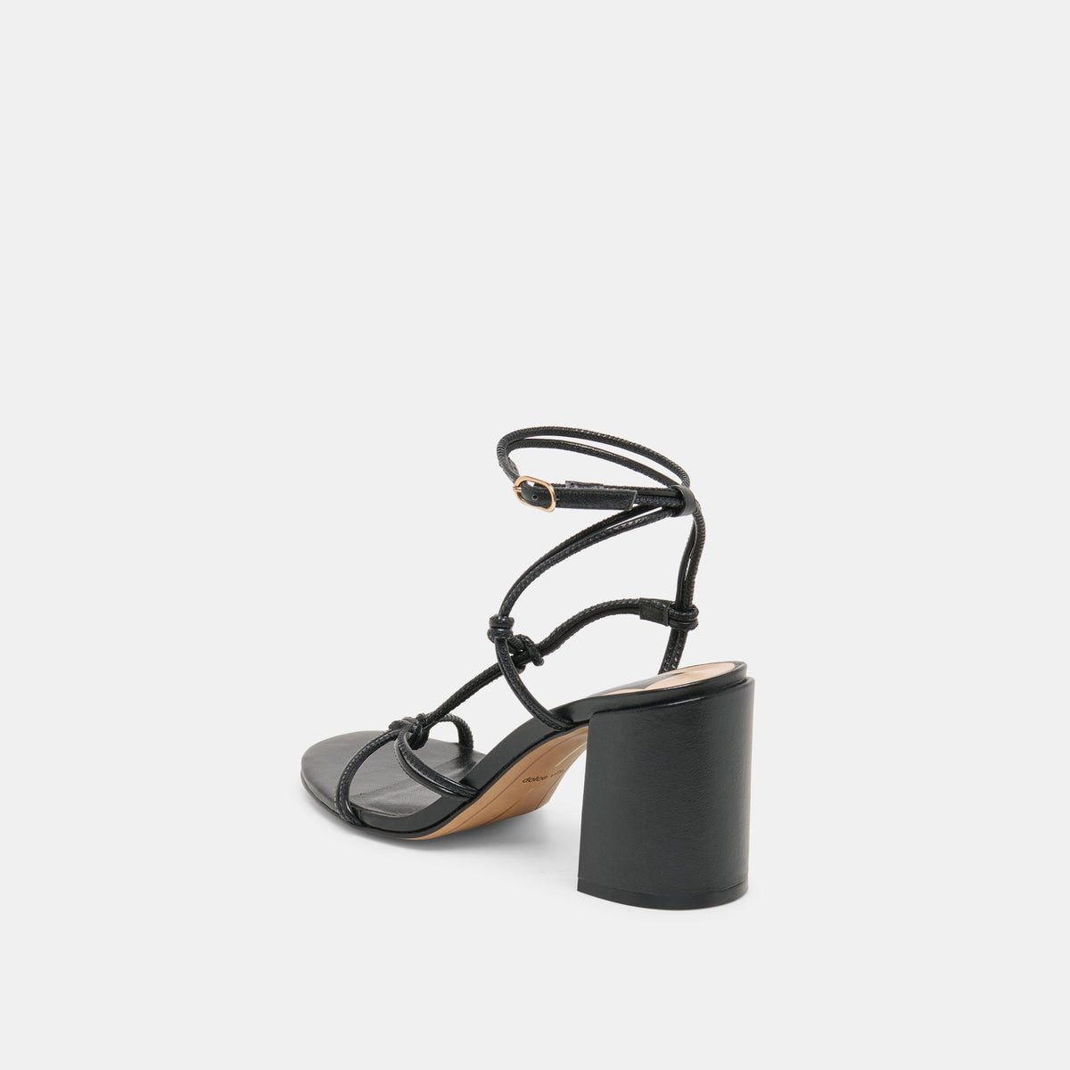 Dolce Vita SHOES Fizzy Black Leather Heels