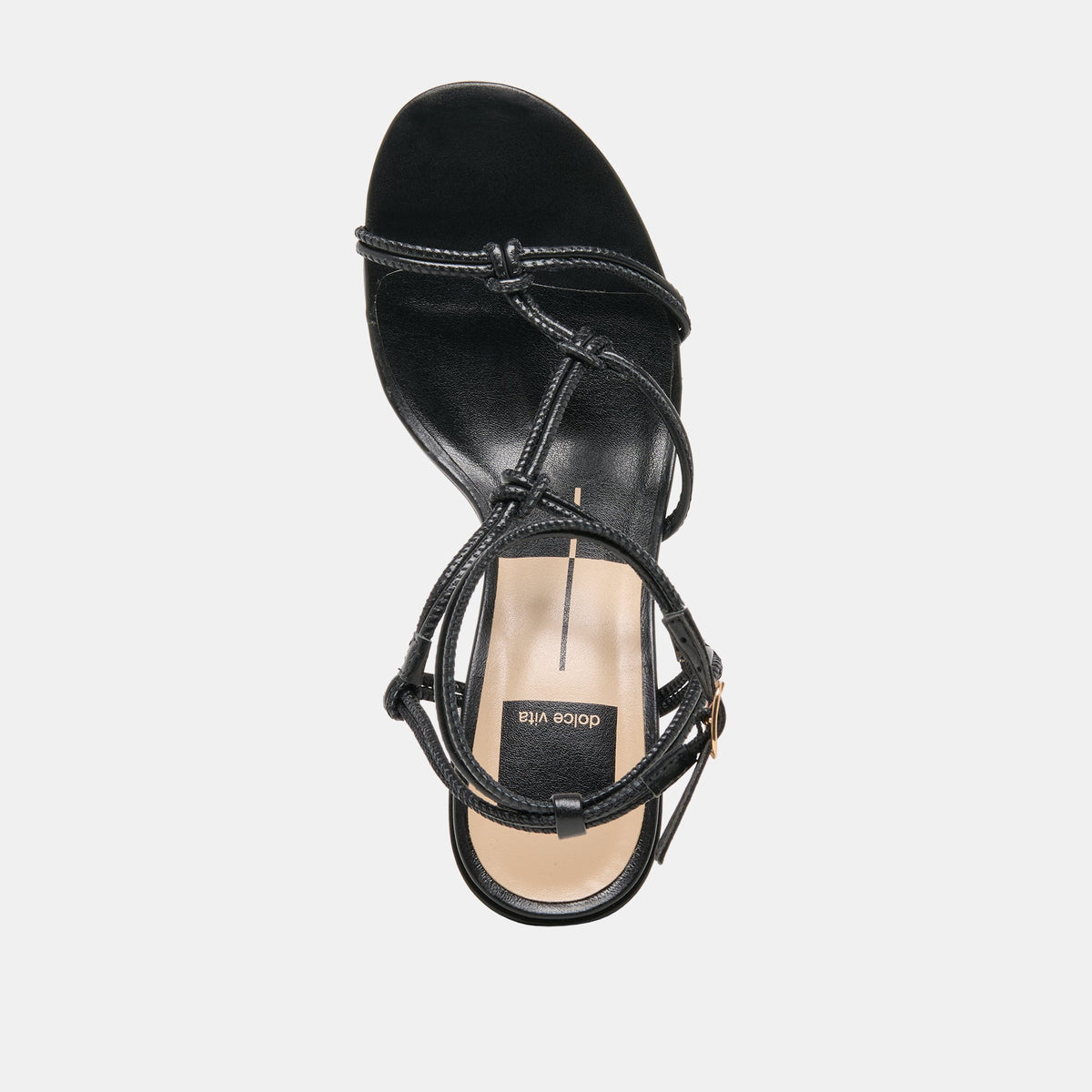 Dolce Vita SHOES Fizzy Black Leather Heels