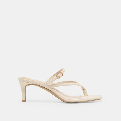 Dolce Vita SHOES Biaga Off White Leather Heels
