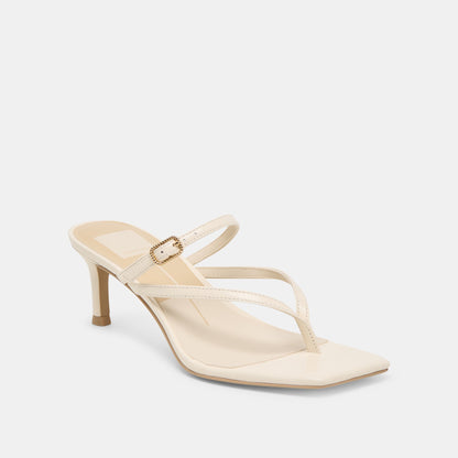 Dolce Vita SHOES Biaga Off White Leather Heels