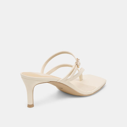 Dolce Vita SHOES Biaga Off White Leather Heels