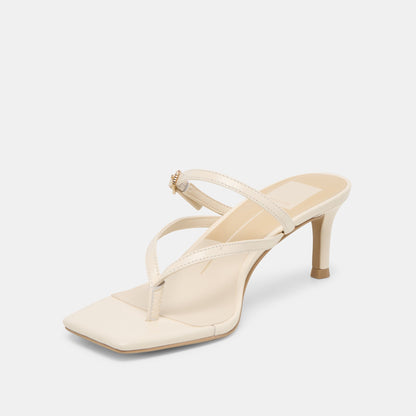 Dolce Vita SHOES Biaga Off White Leather Heels