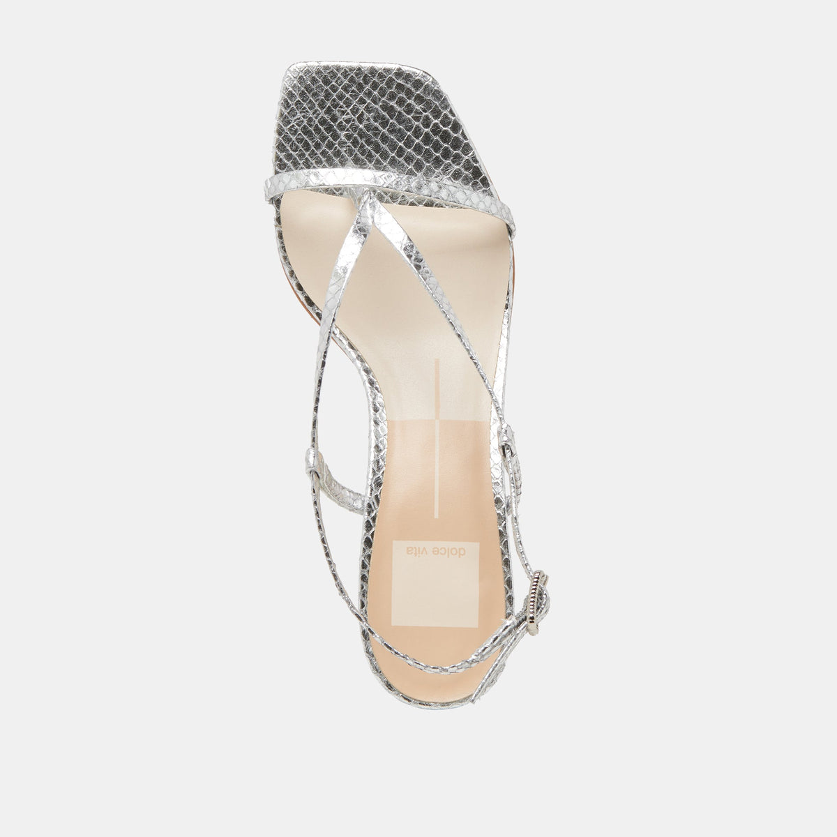Dolce Vita SHOES LAURY HEELS SILVER EMBOSSED LEATHER
 – Dolce Vita