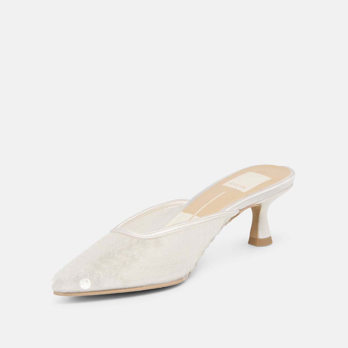 Dolce Vita SHOES Cleo Ivory Sequin Heels