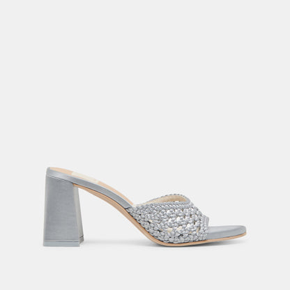 Dolce Vita SHOES MARGOE HEELS LIGHT BLUE WOVEN SATIN
 – Dolce Vita