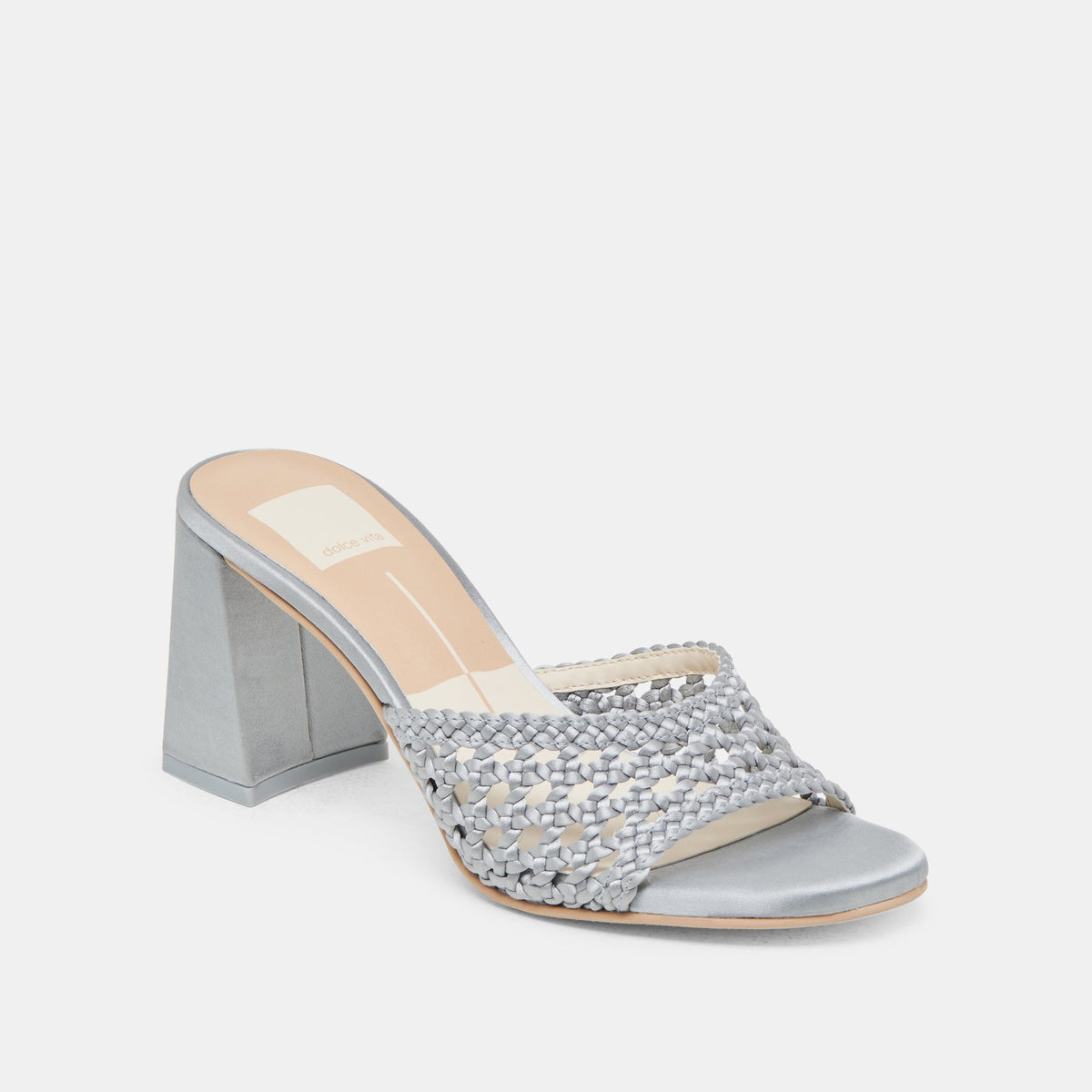 Dolce Vita SHOES MARGOE HEELS LIGHT BLUE WOVEN SATIN
 – Dolce Vita