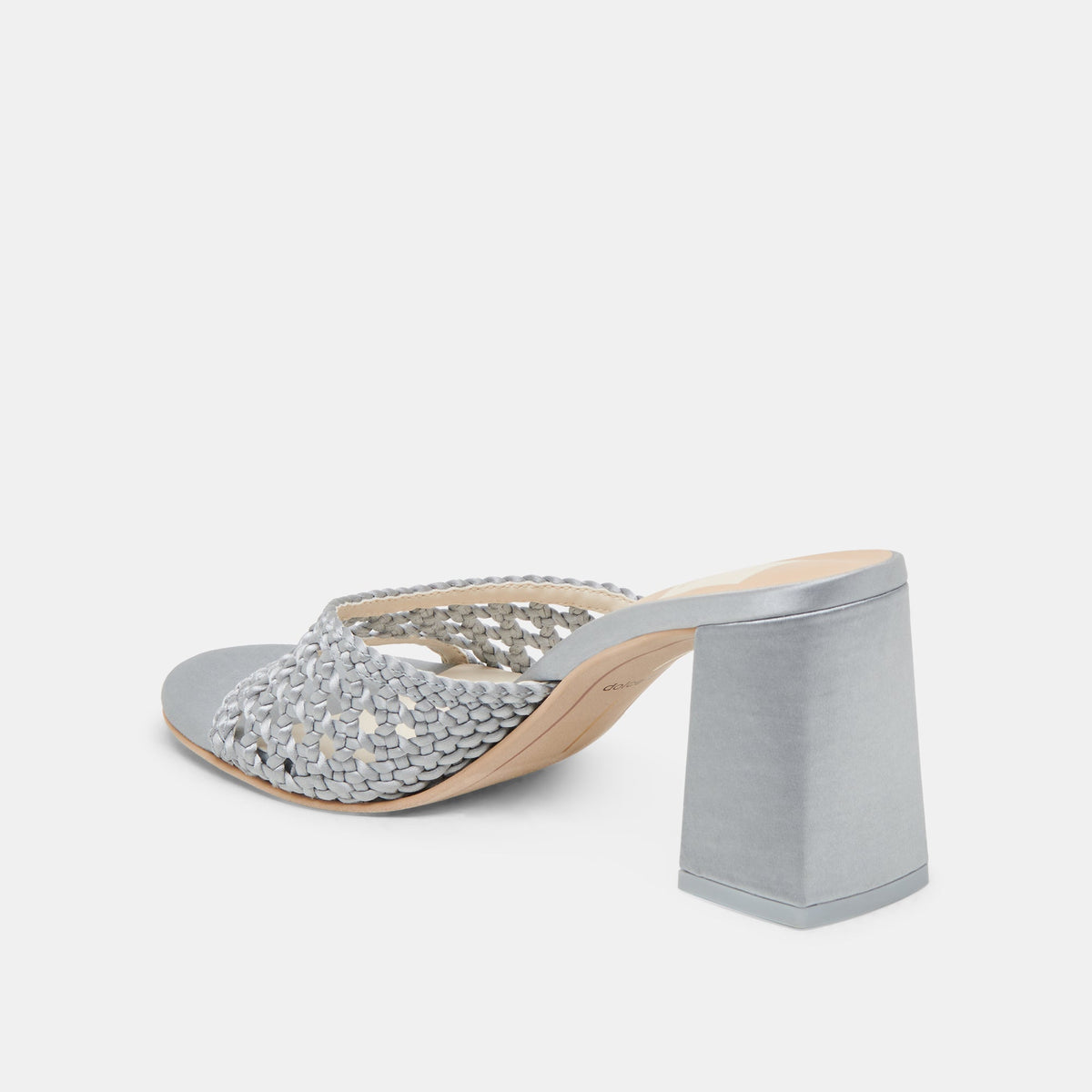 Dolce Vita SHOES MARGOE HEELS LIGHT BLUE WOVEN SATIN
 – Dolce Vita