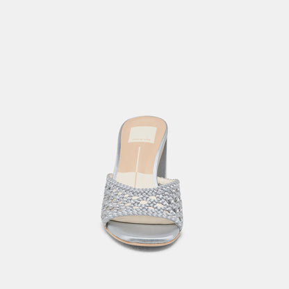 Dolce Vita SHOES MARGOE HEELS LIGHT BLUE WOVEN SATIN
 – Dolce Vita
