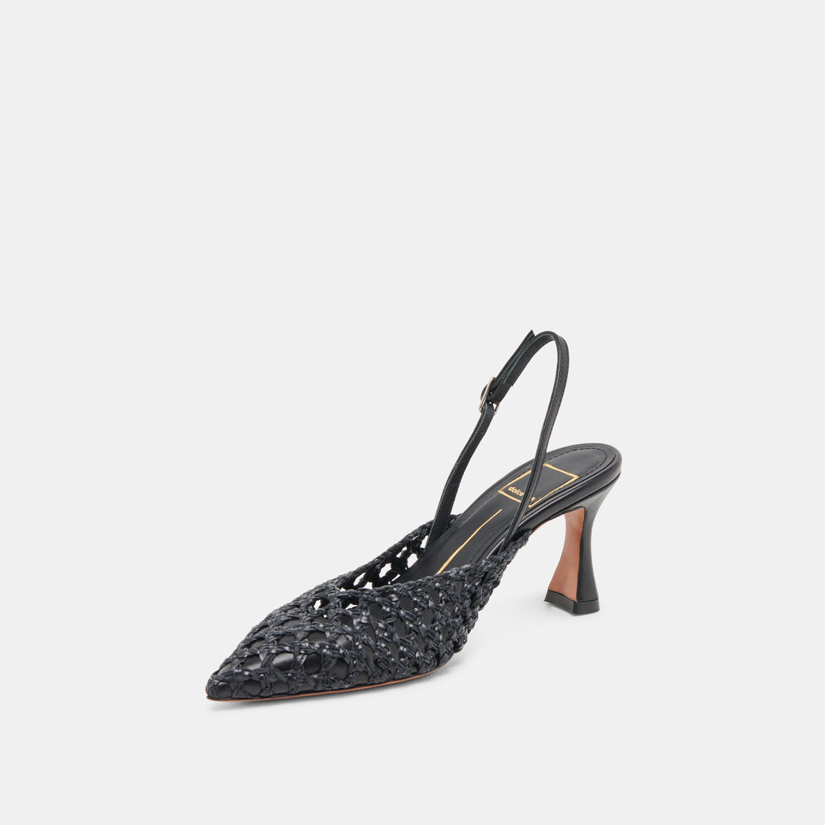 Dolce Vita SHOES GLORIA HEELS BLACK WOVEN
 – Dolce Vita