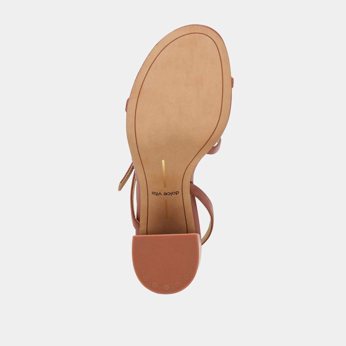 Dolce Vita SHOES Faye Cognac Leather Heels