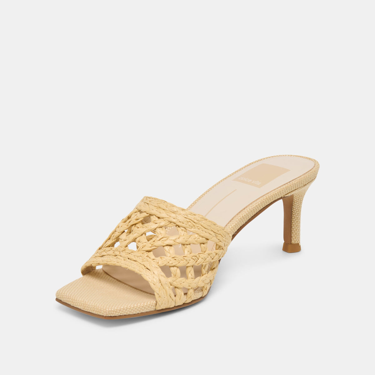 Dolce Vita SHOES Bowen Lt Natural Raffia Heels
