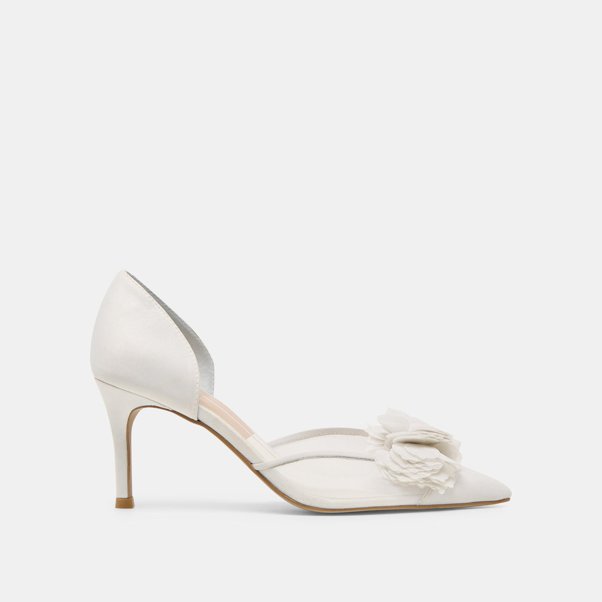 Dolce Vita SHOES Evelin White Mesh Heels
