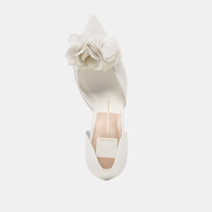 Dolce Vita SHOES Evelin White Mesh Heels