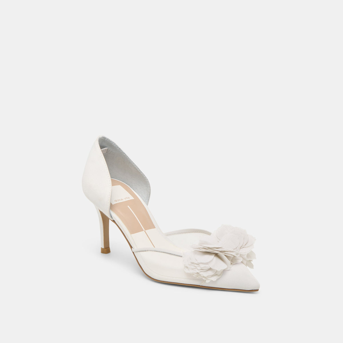 Dolce Vita SHOES Evelin White Mesh Heels