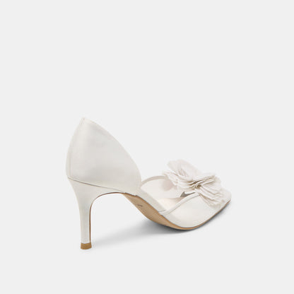 Dolce Vita SHOES Evelin White Mesh Heels